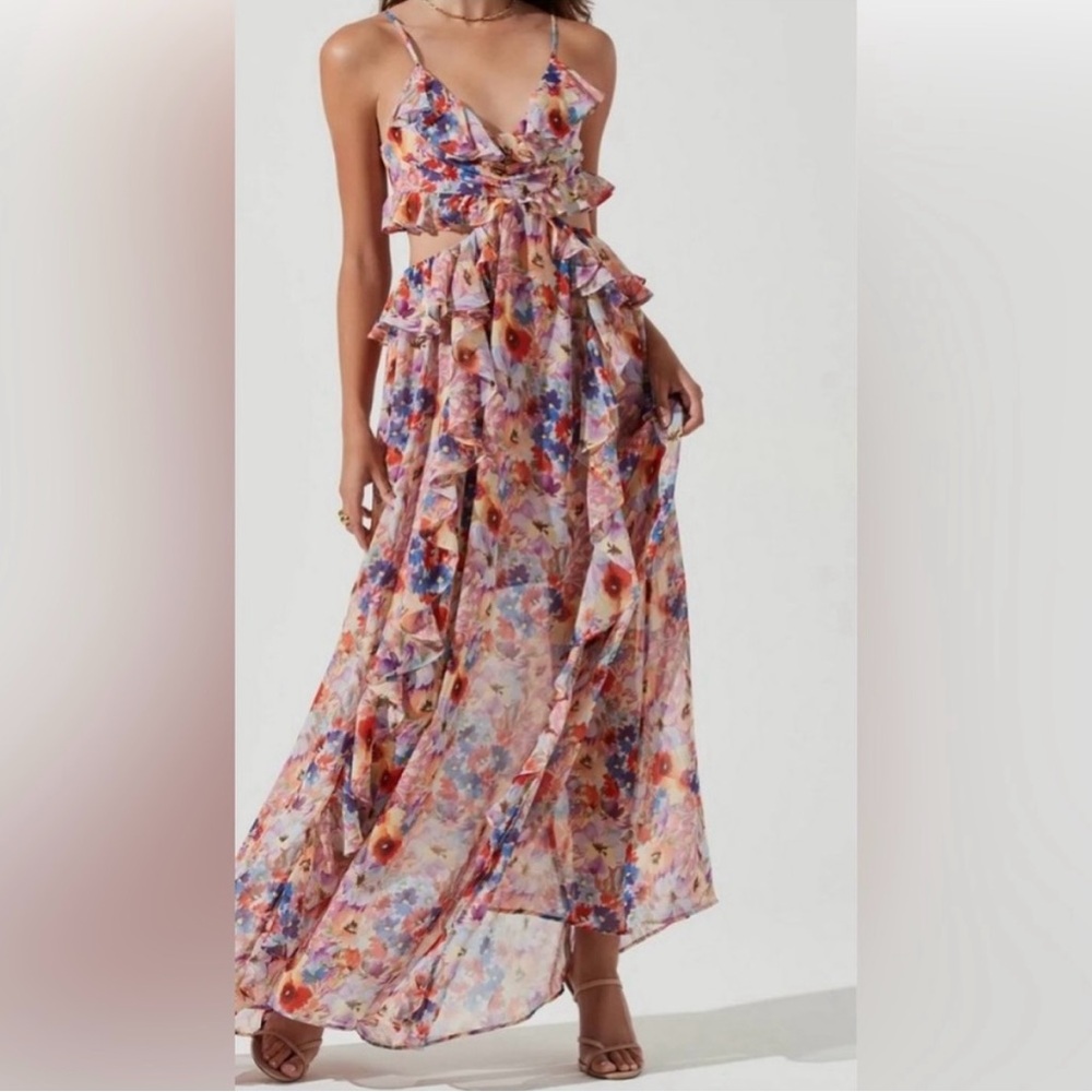 ASTR the Label The Palace Multicolor Floral Maxi Dress